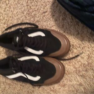 Vans Men's Black and Brown Sneakers